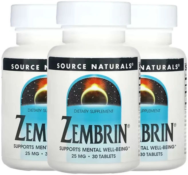 소스네츄럴스 젬브린 25mg 30 정, 3팩, 30정 - 쿠팡