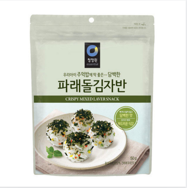백앤 청정원 파래돌김자반 50g 1개, 5개