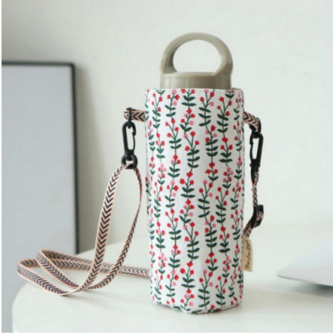 미니 텀블러백 캔버스 에코백 가방 크로스 텀블러가방 커피 크로스백