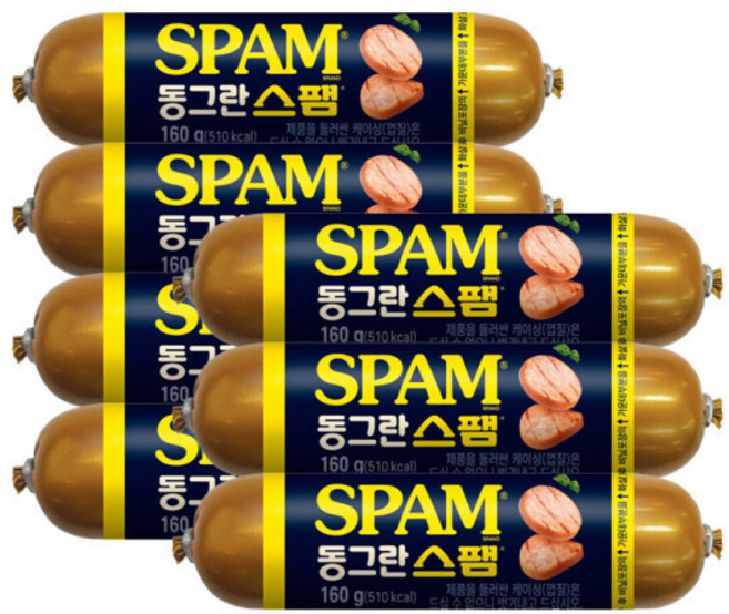 스팸 동그란스팸, 7개, 160g
