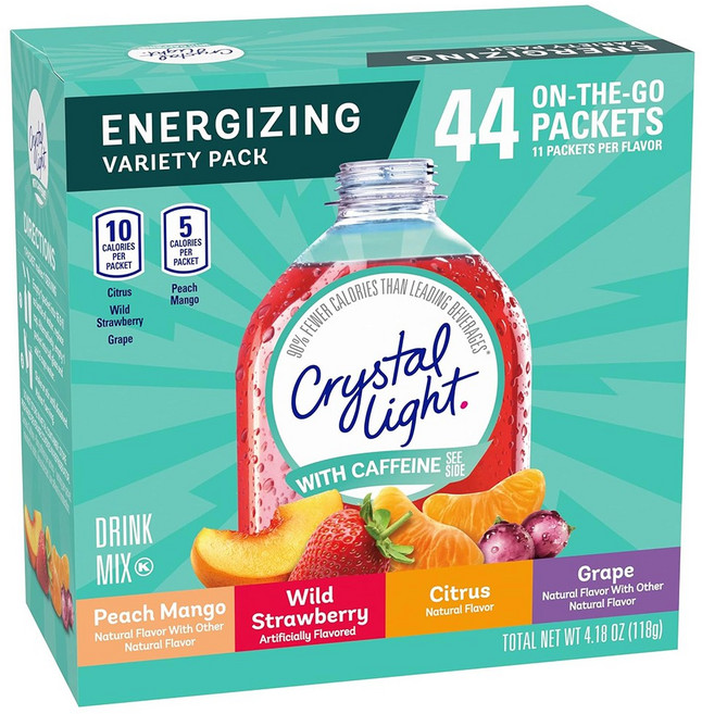 크리스탈 라이트 드링크 아이스티 믹스 버라이어티팩 44개입, 1개, 118g
