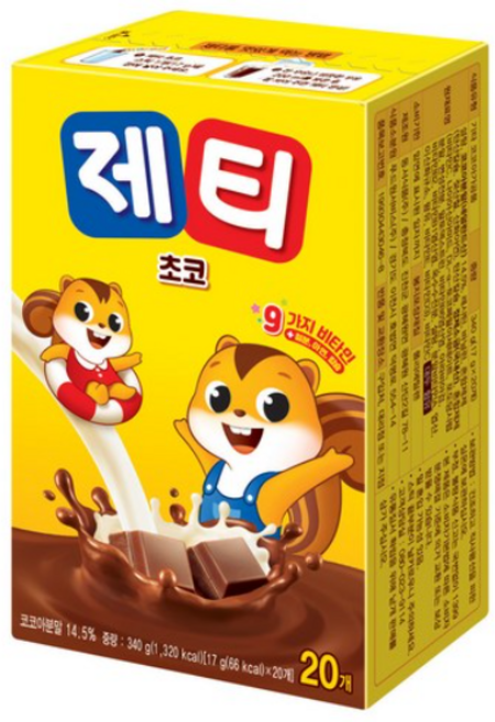 제티 초코 분말, 17g, 20개입, 5개