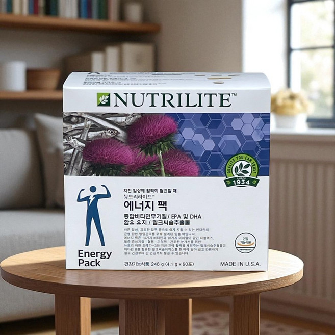 [본사정품]암웨이 맨즈 에너지 팩 맨즈팩 뉴트리라이트 종합비타민 무기질, 246g, 60세트