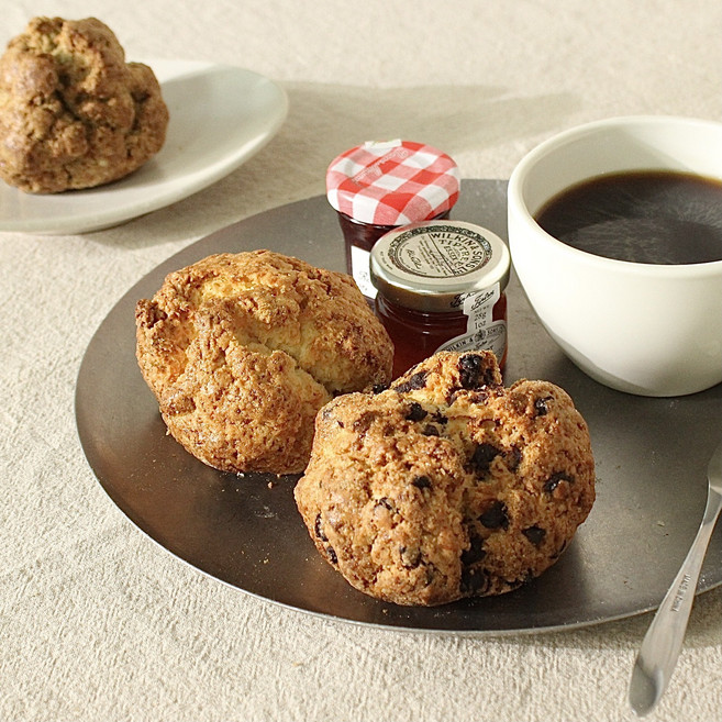 [어니스트밀로] 유기농 저당 스콘 초코 얼그레이 플레인 (NO백밀가루 백설탕 마가린 첨가물), 초코스콘, 1개, 100g