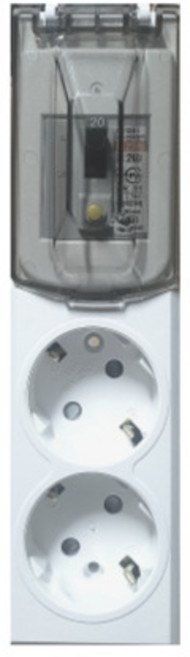 2구 고용량 누전차단 전선형 멀티탭 대형가전용 콘센트, 1개, 3m