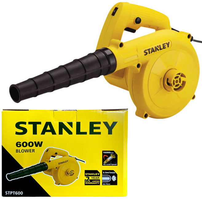스탠리 유선 송풍기 STPT600 전기 블로워 낙엽 눈 제설 청소 세차 에어건 600W