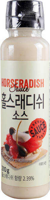 씨푸드몰 연어 홀스래디쉬 소스 210g 주비푸드, 1개