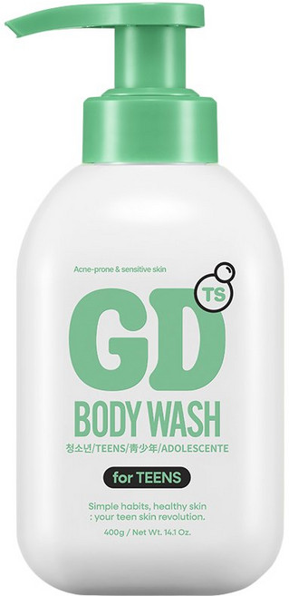 도착보장 TS 지디바디워시 청소년바디워시 청량한 아쿠아향 400g, 1개