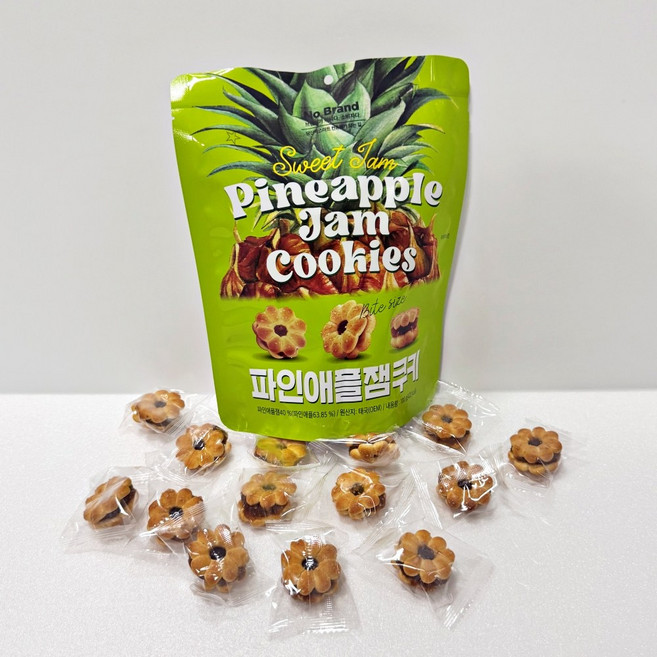 노브랜드 파인애플 잼쿠키 100g, 9개