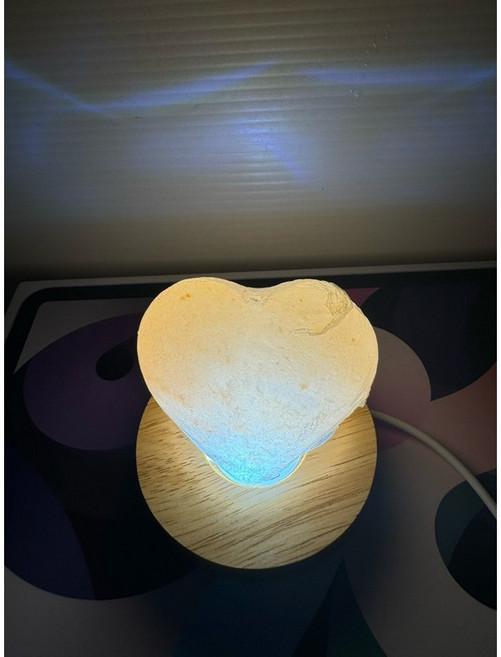 喜馬拉雅山USB鹽燈, 小愛心配圓型白光