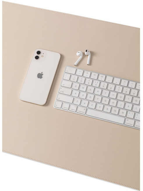 카이젠스 데스커 모션데스크 플러스 DSDCM1607 호환 책상매트 보호커버, 크림베이지(주문제작), 1개