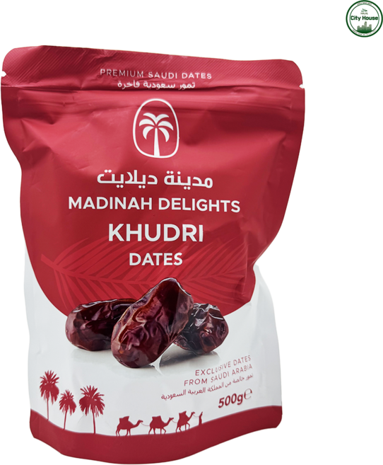 Madinah Delights Premium Khudri Dates 사우디 아라비아 프리미엄 구드리 대추야자, 2개, 500g
