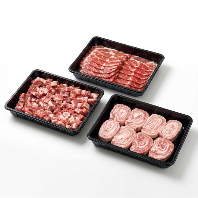 이베리코 냉동 목심로스+큐브목심+배받이살 (1.5kg), 1개, 300g