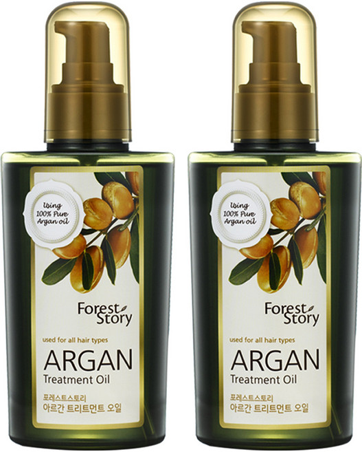 포레스트스토리 아르간 오일 헤어에센스, 120ml, 2개