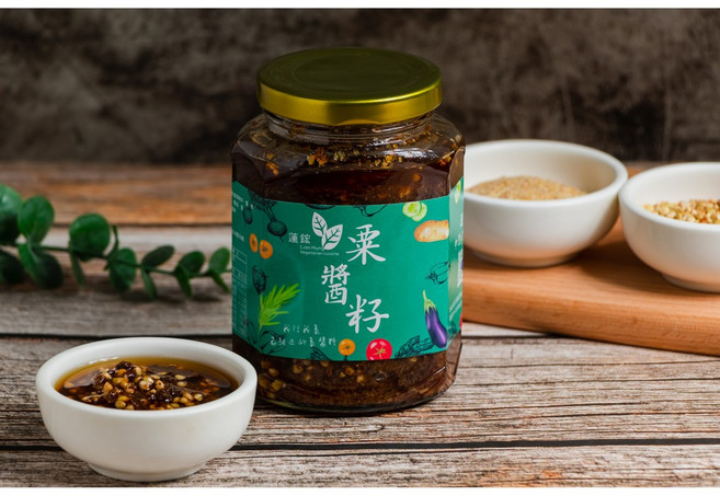 蓮鋐粟醬仔 蕎麥小麥胚芽 中西式素食方便即食, 1個