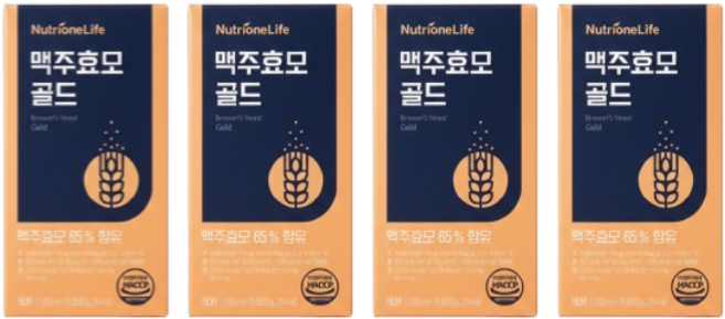 뉴트리원 맥주효모 골드 90g, 90정, 4개