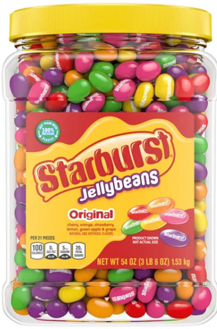 스타버스트 오리지날 젤리빈 Starburst Original Assorted Jelly Beans 54 oz., 1개, 1.53kg