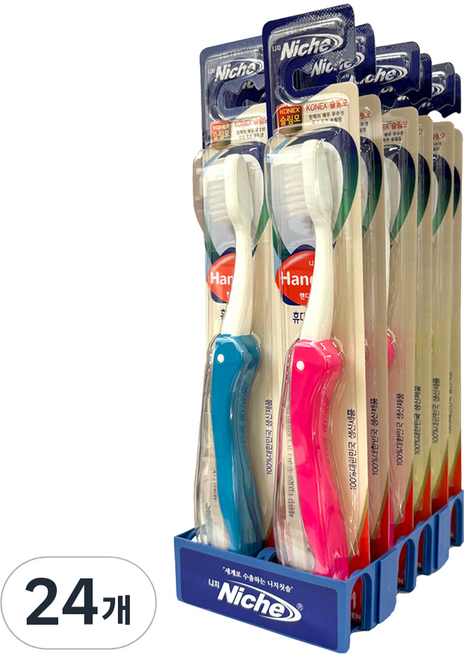 니치 핸디 미세모 칫솔, 24개, 1개입