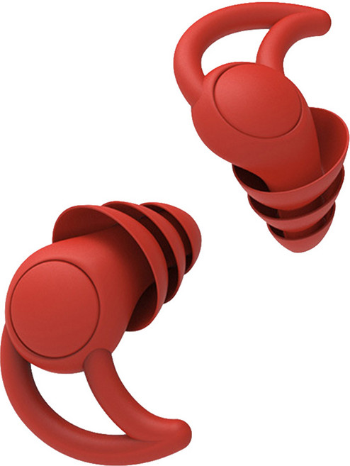 3중 소음차단 수면 귀마개 나노 실리콘 이어플러그 학습용, 1개, 레드