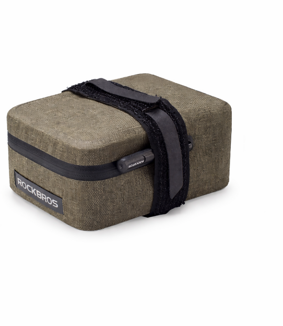 자전거 안장가방 방수 새들백 미니가방, 1개, 카키