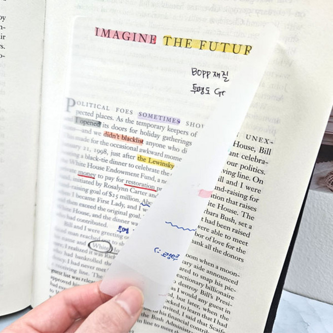 대형 투명 점착 메모지 153x127 스티키 노트, (무/배)투명대형153x127, 1개, 30매