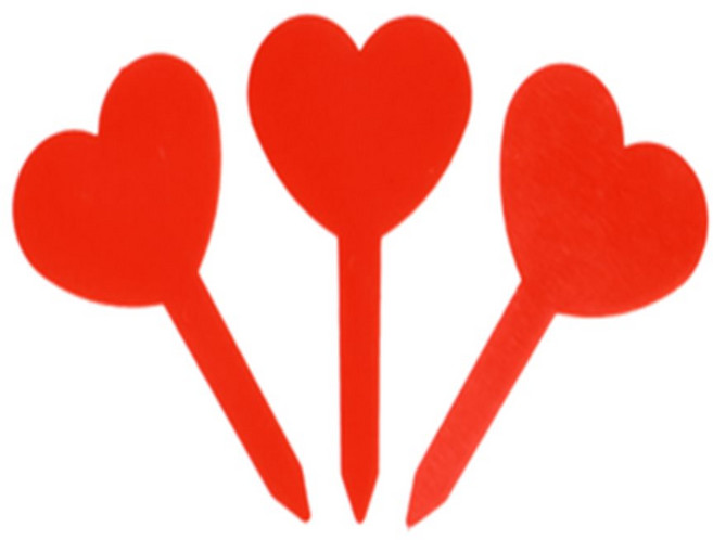 화분이름표 20p 텃밭팻말 식물라벨, 레드