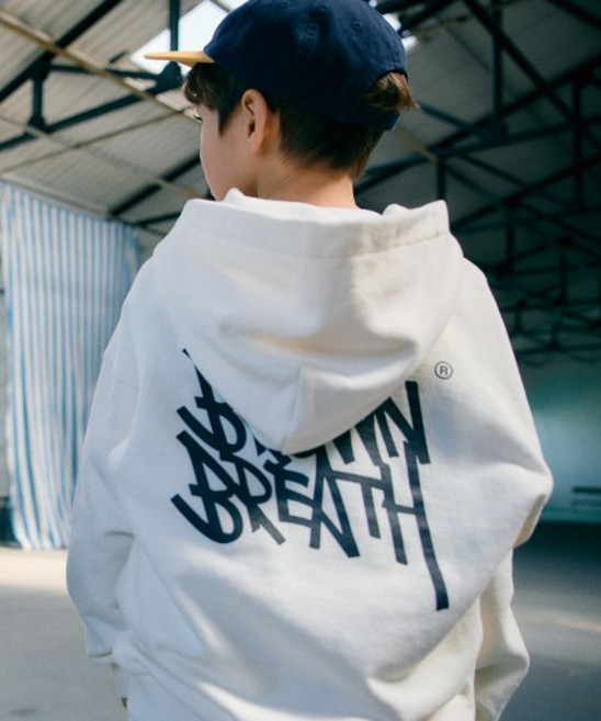 브라운브레스 KIDS brownbreathkids KIDS TAG HOODIE - IVORY