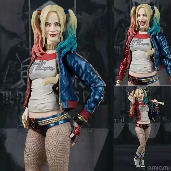 국내출고 수어사이드스쿼드 할리퀸Harley Quinn 스태츄 액션 피규어 굿즈 15cm, 1개