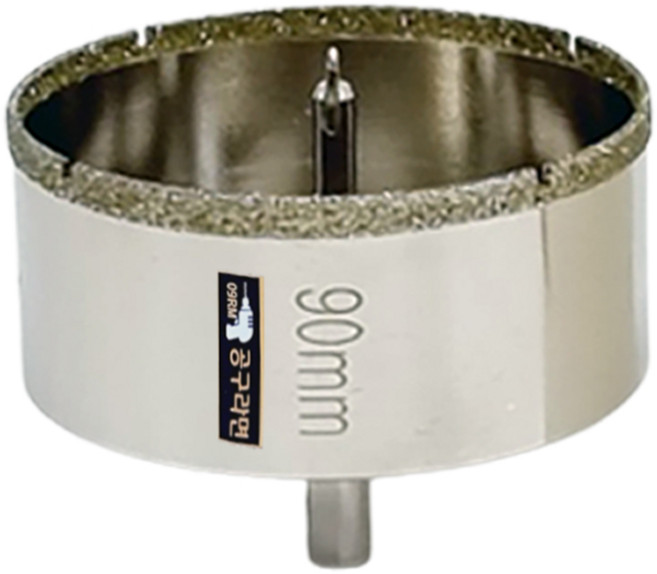 공구라면 ( 09RM ) 타일 유리 홀쏘 16mm~125mm (센터드릴 육각렌치포함), 1개