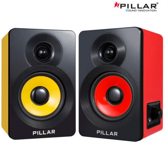 필라 컴소닉 2채널 스피커 PILLAR, HS-740 USB, 혼합 색상