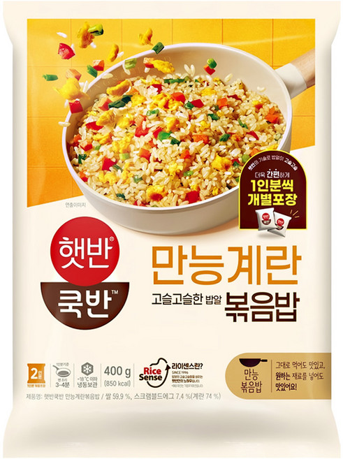 햇반쿡반 만능계란볶음밥, 400g, 1개