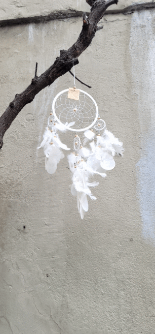 화이트 크리스탈 자개 드림캐쳐 (선물상자 쇼핑백 포함)
