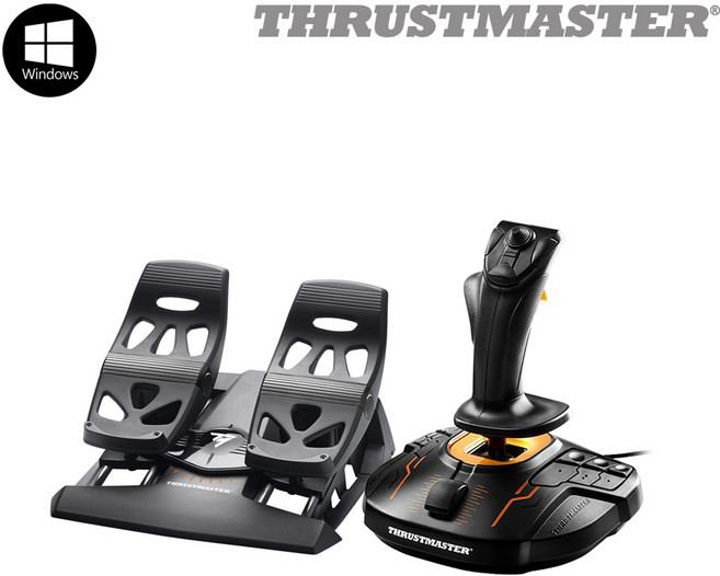 트러스트마스터 T-16000M TFRP 비행패달 패키지 (PC지원), 1세트, T-16000M+TFRP패달