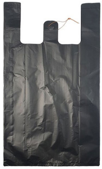 월드크린 손잡이 비닐 봉투 검정, 25L, 100개