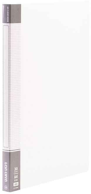 連勤 PP粉彩色系資料簿 加厚內頁 A4 資料夾 LC-10MK LC-20MK LC-30MK LC-60MK, 白色,LC-40MK｜40頁, 1個