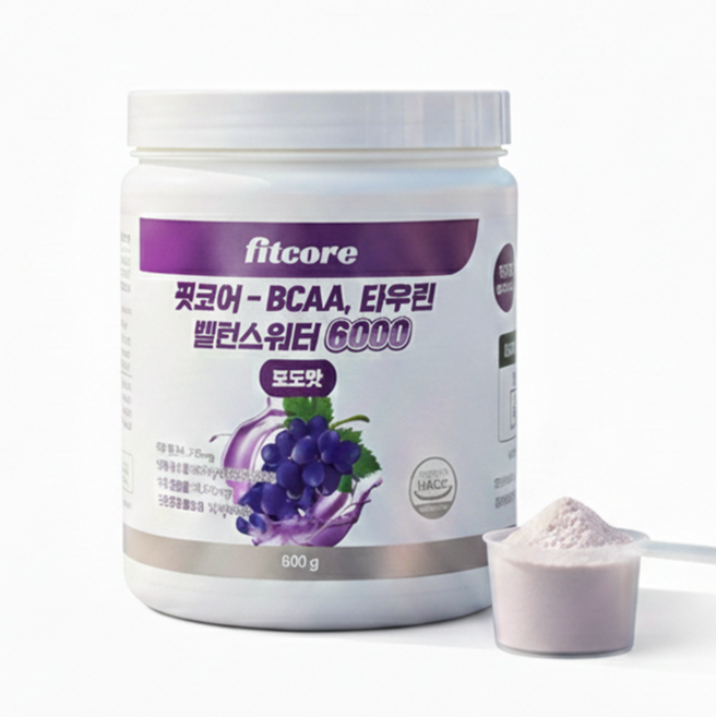 핏코어 무설탕 bcaa 타우린 6000 전해질 음료 밸런스워터, 1개, 600g