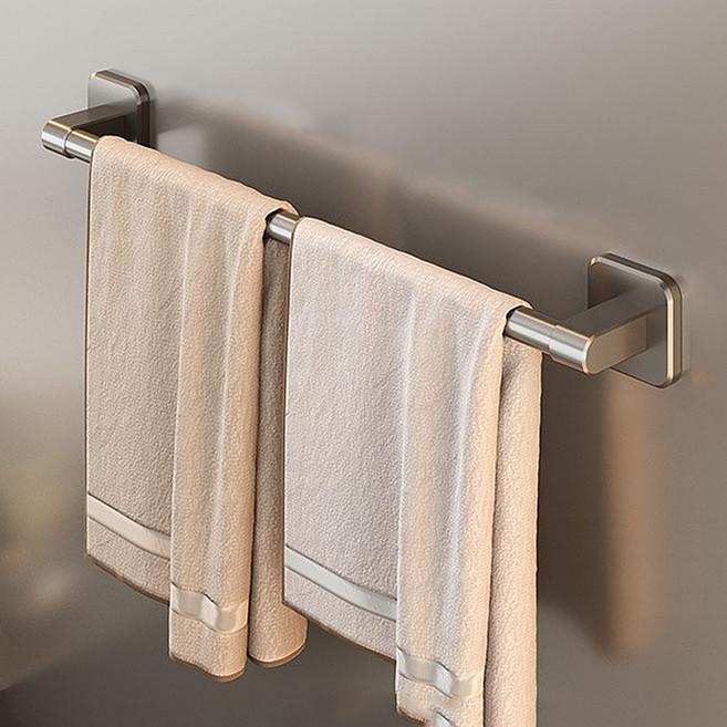 타즈샵 무타공 욕실 주방 다용도 수건걸이, 1개, 무타공수건걸이 그레이