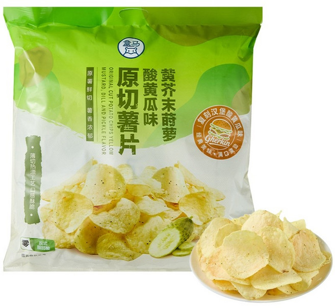 허마 프레쉬 하마 감자칩 피클맛 스낵 450g 1개 2개 6E2610, 머스터드 딜 피클 450g