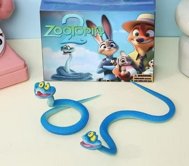 주토피아2 개리 뱀 전신 가동 스트레스 해소 모델 장식 어린이 장난감, 게리 스네이크 1개[선물 세트], 1개