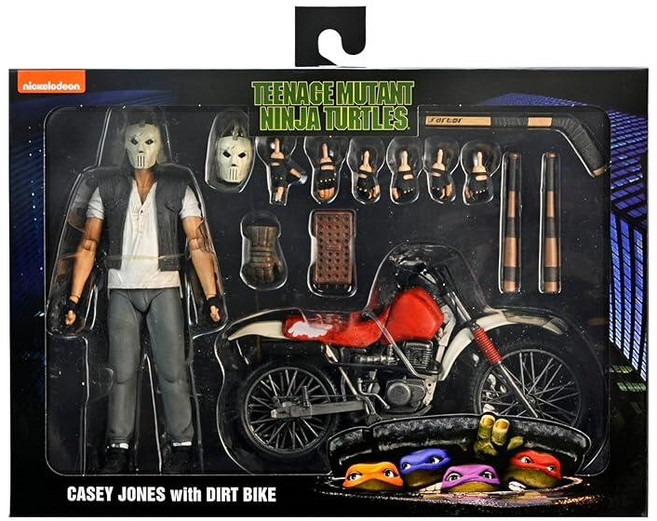 미국출고 평점4.5+ 178990 네카 NECA - 십대 돌연변이 닌자 거북이 (1990년 영화) 17.8cm(7인치) 스케일 액션 피규어 디럭스 영화 실현 케이시 존스, 미국출고 평점4.5+ 178990 네카 NECA - 십