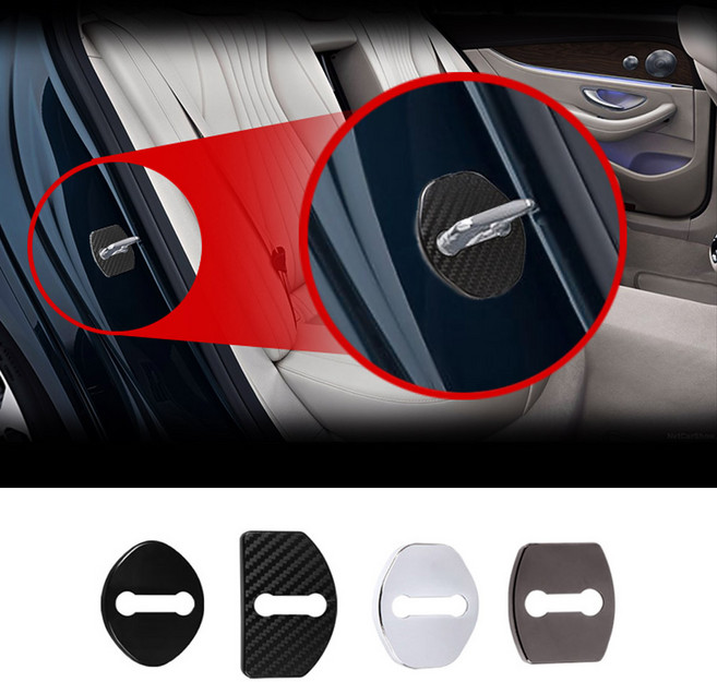 LF소나타 도어스트라이커/도어체커 커버 자동차 도어몰딩, LF소나타(17.02이전) 도어체커[블랙크롬]