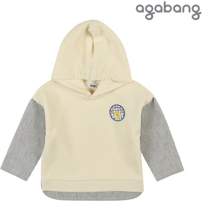 아가방 숀후드맨투맨티셔츠 BEIGE 01P13100121