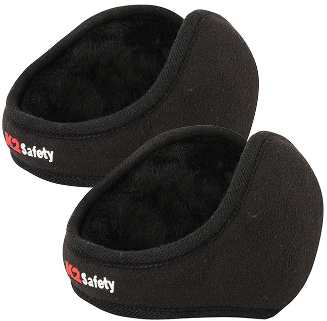 1+1 K2 세이프티 겨울 방한용품 귀마개 귀도리 귀덮개 길이조절 보온 등산 캠핑 야외활동, 블랙, 2개