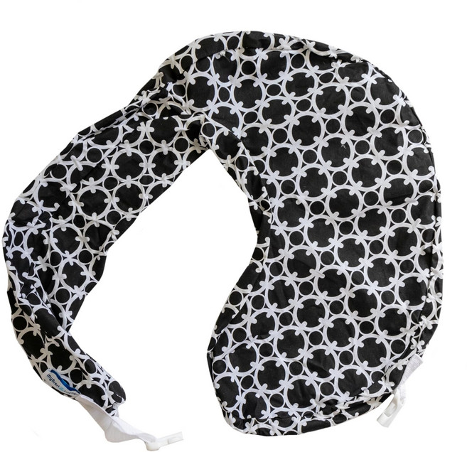 마이 브레스트 프렌드 오리지널 수유 베개 커버 - 용 슬립커 My Brest Friend Original Nursing Pillow Cover - Slipcovers for Bab, 1개, Black and White Marina