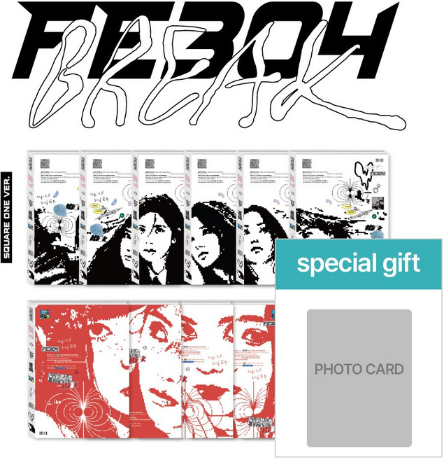 [정품포카증정] 엔믹스 앨범 Fe3O4 BREAK 일반반 NMIXX Fe304, MIXX BLOOD (레드1종)+포카1종