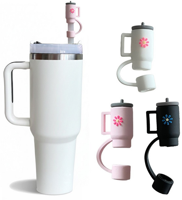 실리콘 텀블러 빨대 마개 10mm 세트, 1세트, 텀블러A세트