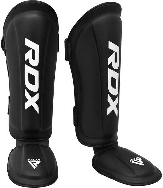 RDX 킥복싱 무에타이 신가드 정강이보호대, 블랙, 1개