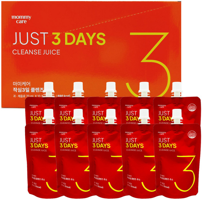 마미케어 해독주스 abc 쥬스 디톡스 작심3일 클렌즈 주스 자허블맛, 10개, 70ml