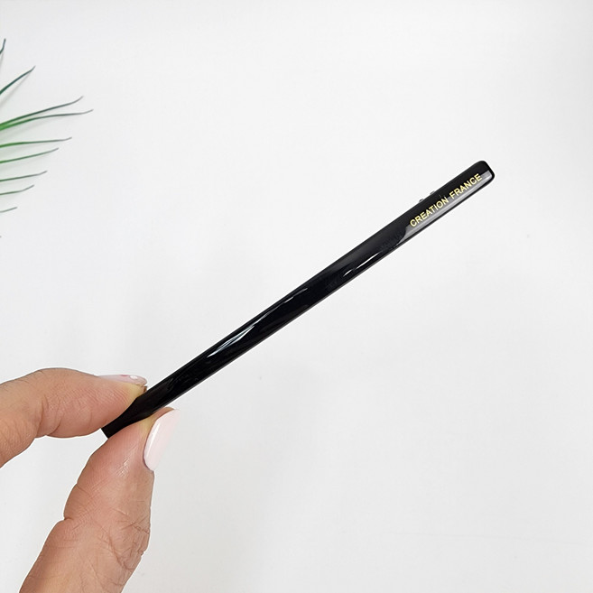 프랑스핀 호피 마블 슬림 롱 10.5 cm 빼빼로 헤어 자동핀