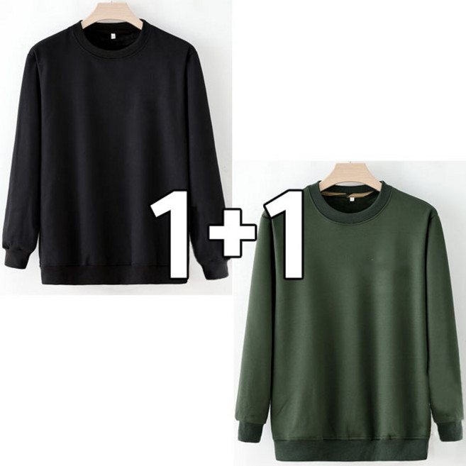 차쿠 1+1 남성 겨울 밀리터리 기모 티셔츠 맨투맨 창고 공장 막노동 작업복 현장 상의